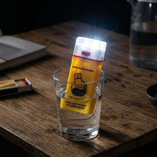 Emergency Saline Water LED Lamp – Compact Water-Activated Light with Water-Resistant Design, Maintenance-Free Operation and No Charging Required