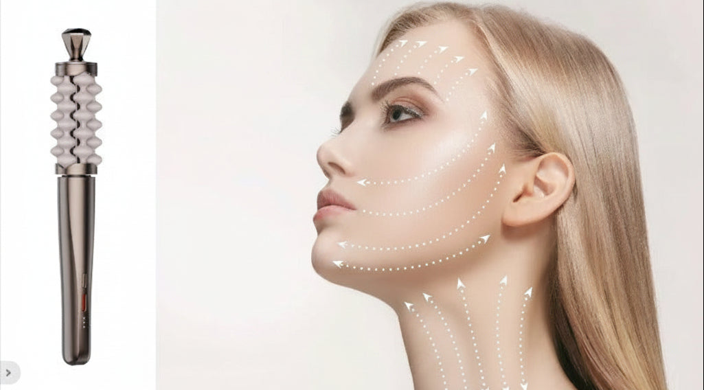Face and Neck Massage Stick – Dual-Purpose Electric Beauty Tool for Gentle Firming Massage, Relaxation and Convenient At-Home Skin-Care Routines