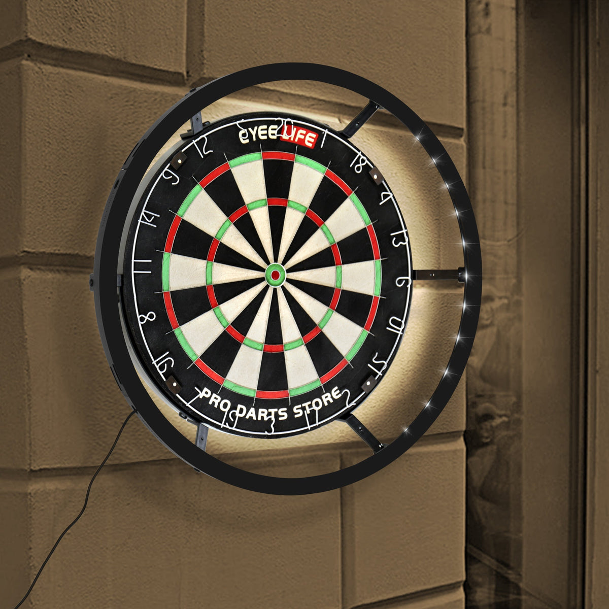 Dart Board Lighting System – LED Dartboard Light Ring with Focused Illumination for Professional Practice, Game Rooms, Bars and Competitions