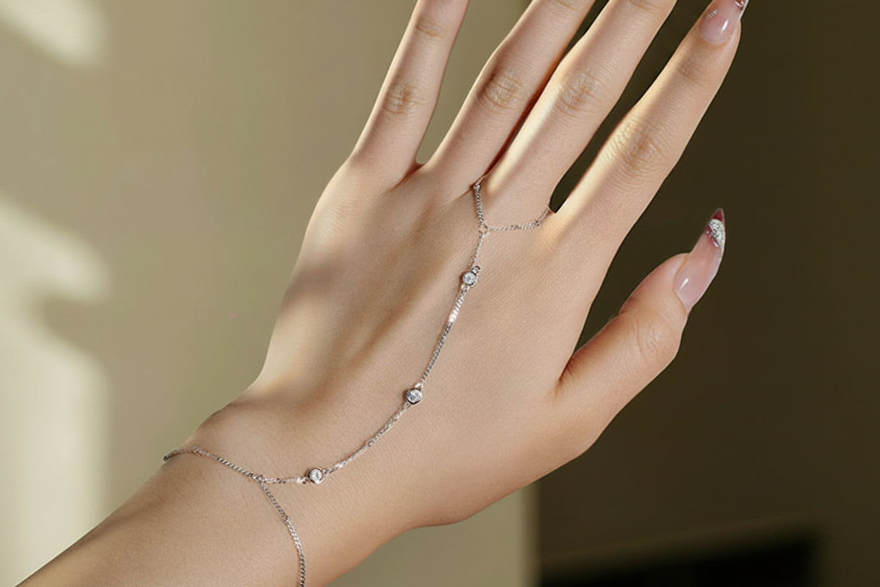 Adjustable Moissanite Bracelet – Sparkling 3MM Stones with 925 Sterling Silver and 18K-Plated Finish for Women, Weddings, Gifts and Everyday Luxury