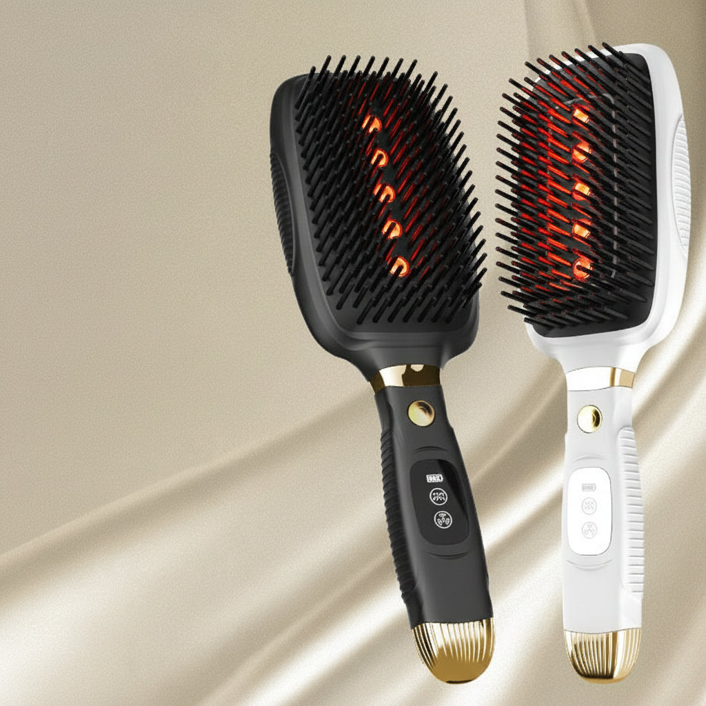 Electric Scalp Massaging Brush – Laser Hair-Care Comb and Massage Tool for Scalp Stimulation, Relaxation and Convenient At-Home Grooming Routines