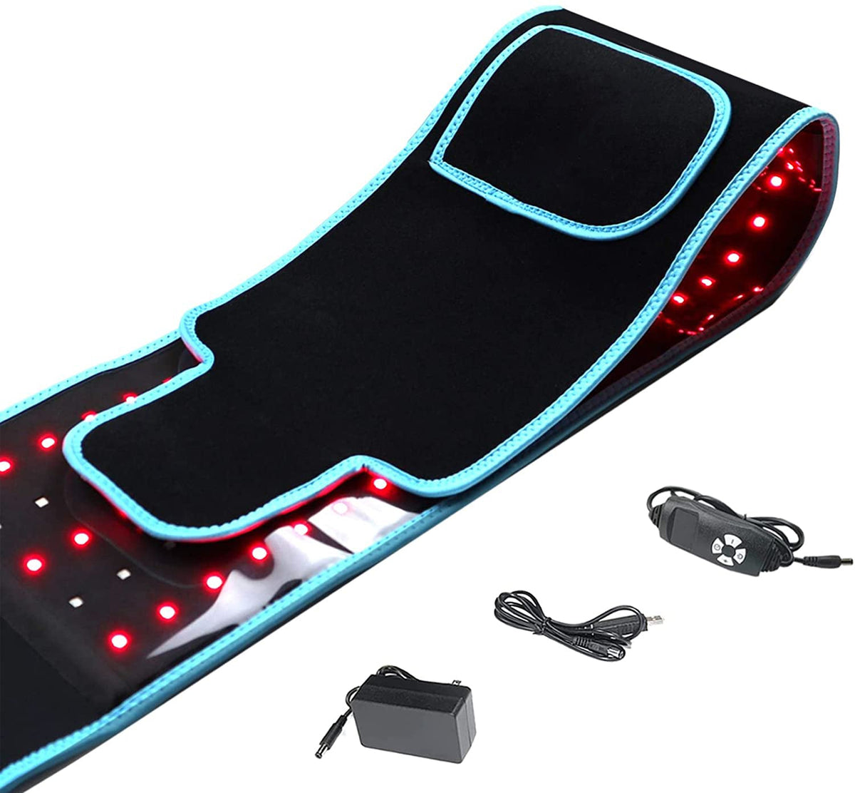 Red and Infrared Light Therapy Belt – 660NM and 850NM LED Wrap for Waist, Face and Body Beauty, Relaxation and Home Wellness Routines