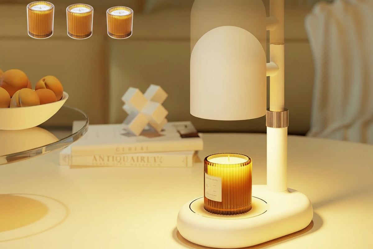Dimmable Candle Warmer Lamp – Adjustable Wax Melting Light for Scented Candles, Cozy Home Fragrance and Bedroom Ambience