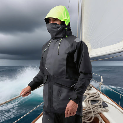 Windproof Sailing Jacket – Breathable Warm Outdoor Performance Coat with High Neck Protection for Boating and Marine Adventures