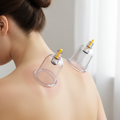 Professional Vacuum Cupping Therapy Set – 32 Piece Body Massage Suction Cups with Hand Pump for Deep Tissue Relaxation