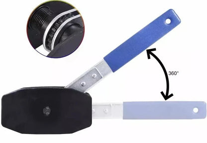 Ratchet Brake Piston Press Tool – 360° Heavy-Duty Steel Caliper Spreader for Automotive Brake Pad Installation, Piston Resetting and Repairs