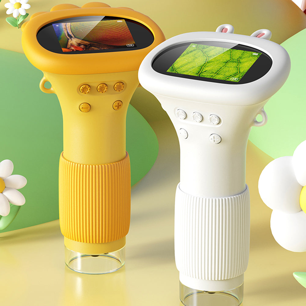 Portable Digital Microscope for Kids – 1000X Handheld Pocket Microscope with IPS Screen, LED Lights and STEM Science Exploration