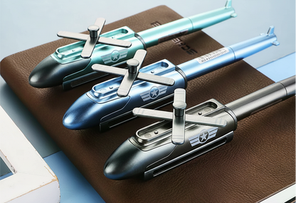 Helicopter Metal Gel Pen – Creative 0.5mm Novelty Writing Pen for School, Office, Gifts and Collectible Stationery