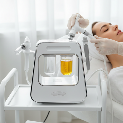 Hydra Dermabrasion Facial Machine – Two-Handle Deep-Cleansing Micro Bubble and Water Oxygen Device for Professional Spa-Style Aqua Peel Skin Care