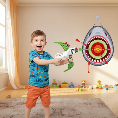 Family Archery Game Set - 4-in-1 Parent Child Outdoor Activity Toy for Skill Building, Bonding and Active Play