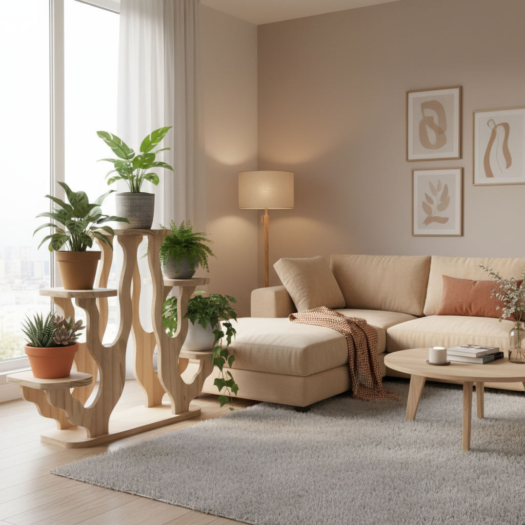 Desktop Display Stand – Multi Tier Plant and Collectible Rack for Figurines, Crafts and Home Office Decoration