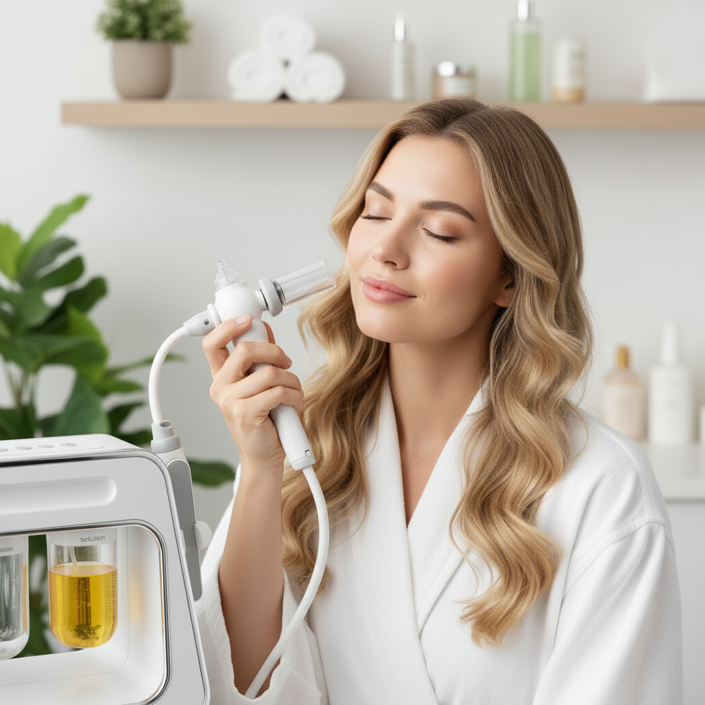 Hydra Dermabrasion Facial Machine – Two-Handle Deep-Cleansing Micro Bubble and Water Oxygen Device for Professional Spa-Style Aqua Peel Skin Care