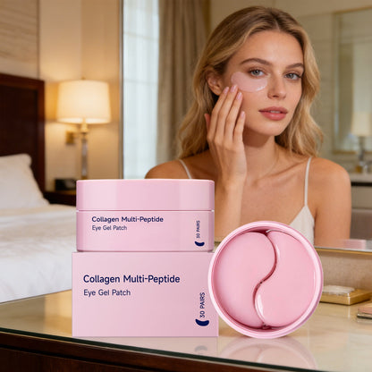 Collagen Peptide Eye Gel Patches – Firming Hydrating Treatment for Wrinkles, Fine Lines, Dark Circles and Under-Eye Rejuvenation