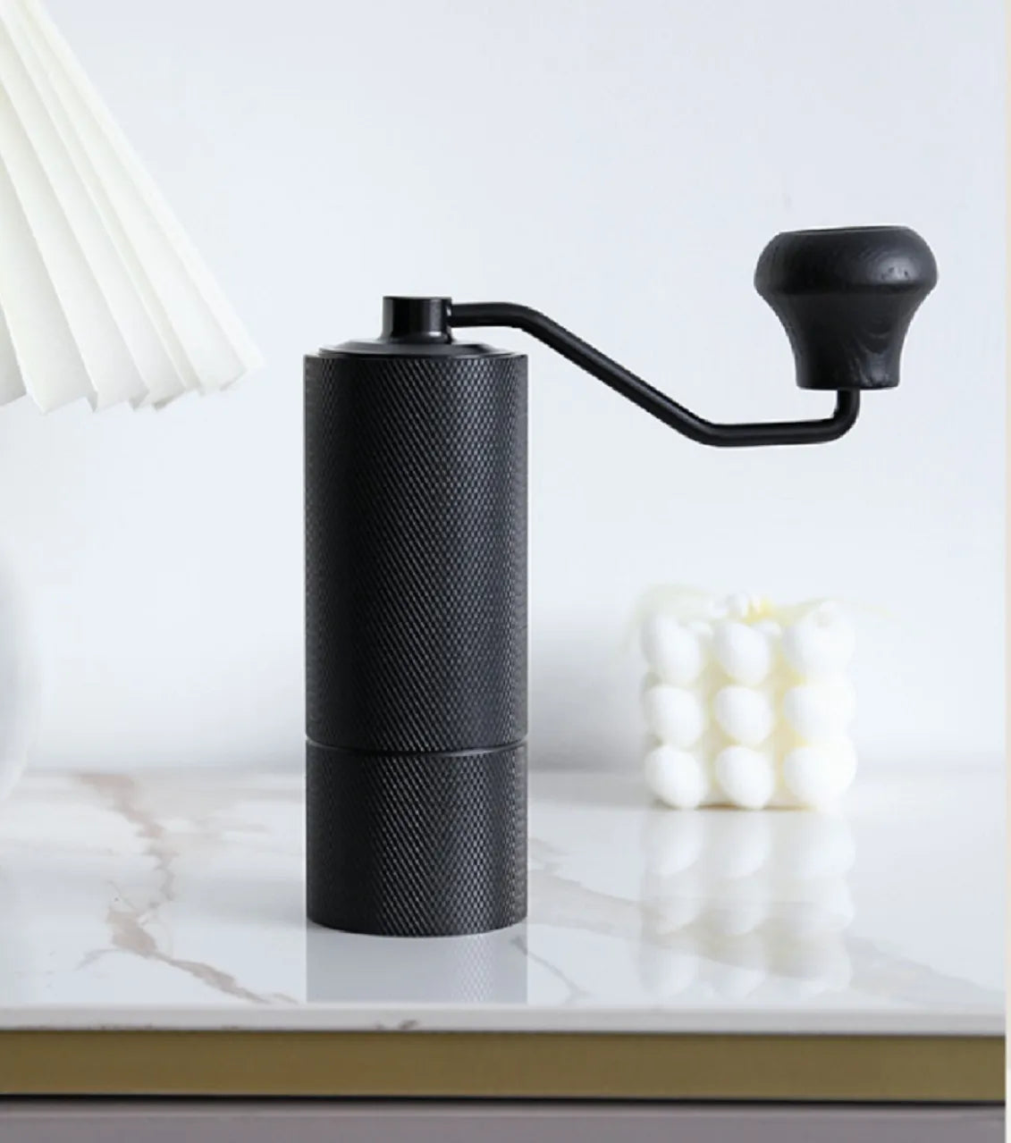 Manual Burr Coffee Grinder - Portable Adjustable Hand Coffee Mill with Precision Grinding for Fresh Espresso and Brewing