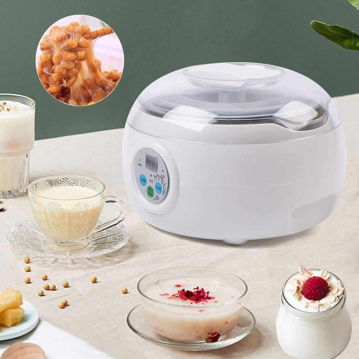 Automatic Natto Maker Machine – Multifunction Yogurt, Wine and Fermentation Maker for Healthy Homemade Probiotic Foods and Beverages