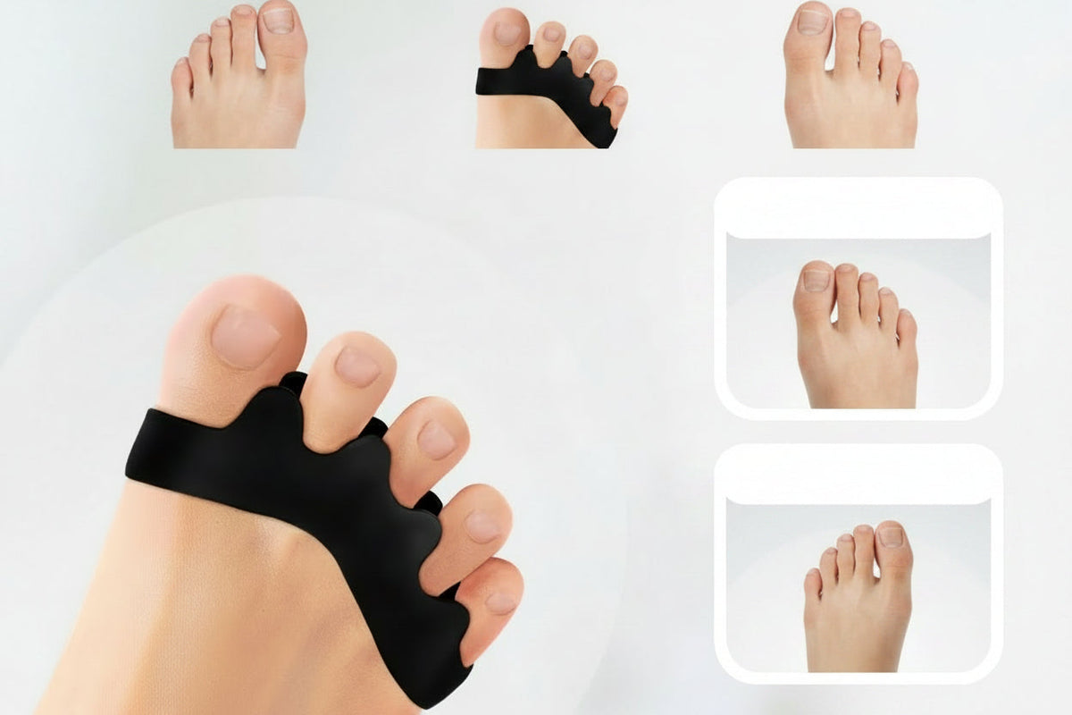 Silicone Toe Separators and Bunion Protectors – Soft Gel Toe Stretchers for Pain Relief, Foot Alignment and Everyday Comfort.