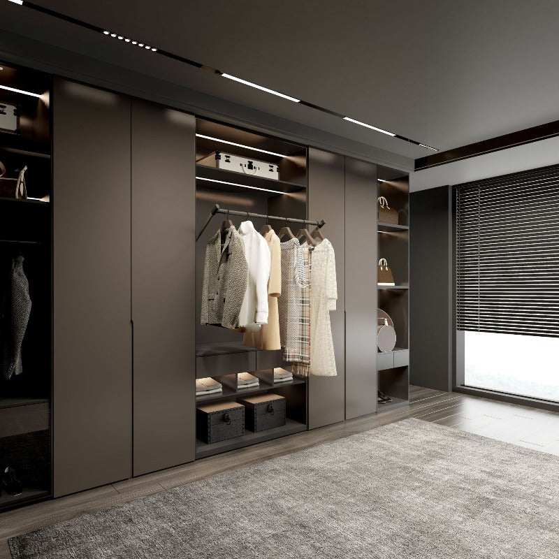 Electric Wardrobe Lift Hanger – LED Touch Sensor Closet Rail with Remote Control for Easy High Cabinet Clothing Access