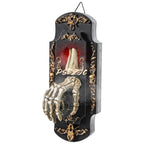 Halloween Motion Sensor Doorbell Spray Prop – Funny Ghost House Decoration with Sound, Light and Touch Induction Effects for Spooky Parties
