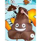Inflatable Poop Costume - Funny Novelty Party Outfit for Pranks, Halloween Events and Entertaining Cosplay Fun