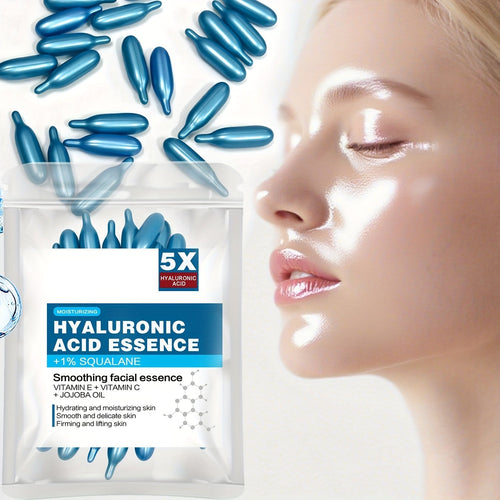 Hyaluronic Acid Capsule Essence – Deep Moisturizing and Brightening Facial Serum for Hydrated, Smooth, Radiant and Fresh-Looking Skin