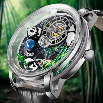 Luxury Waterproof Mechanical Wristwatch - Stainless Steel Mens Watch with Automatic Movement and Premium Designer Style