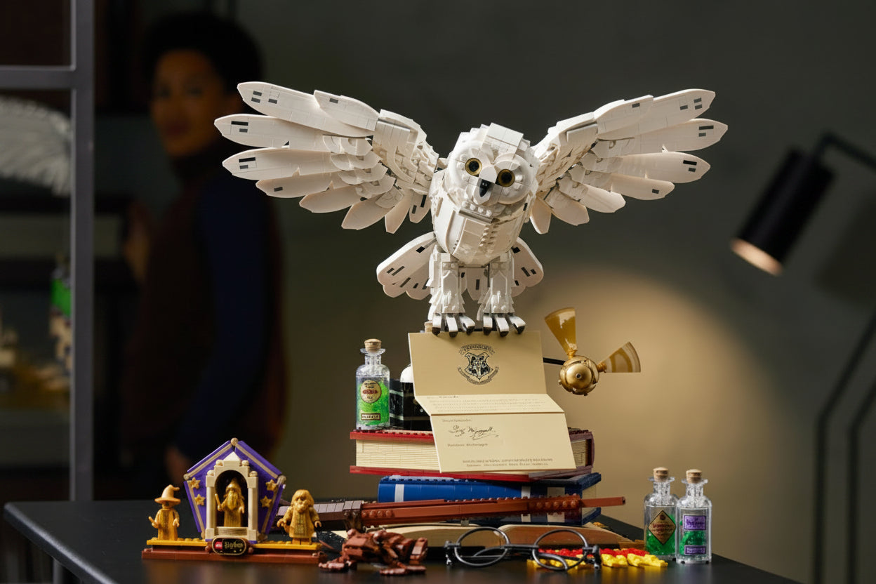 Magic Owl Building Block Set – Miniature Assembly Model Toy for Creative Display, Kids Educational Play and Collector Gifts