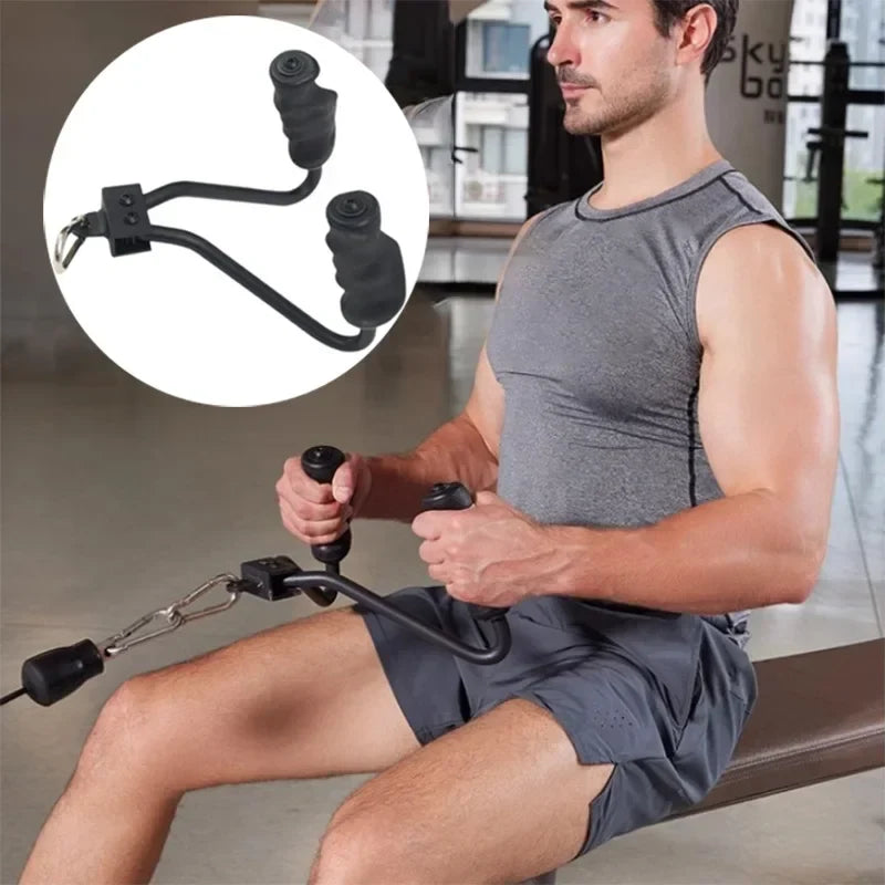 Gear Rowing Handle – CrossFit Cable Grip Attachment for Bicep, Back, Shoulder and Strength Training Exercises