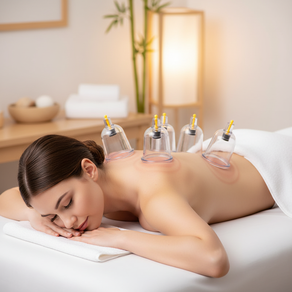Professional Vacuum Cupping Therapy Set – 32 Piece Body Massage Suction Cups with Hand Pump for Deep Tissue Relaxation
