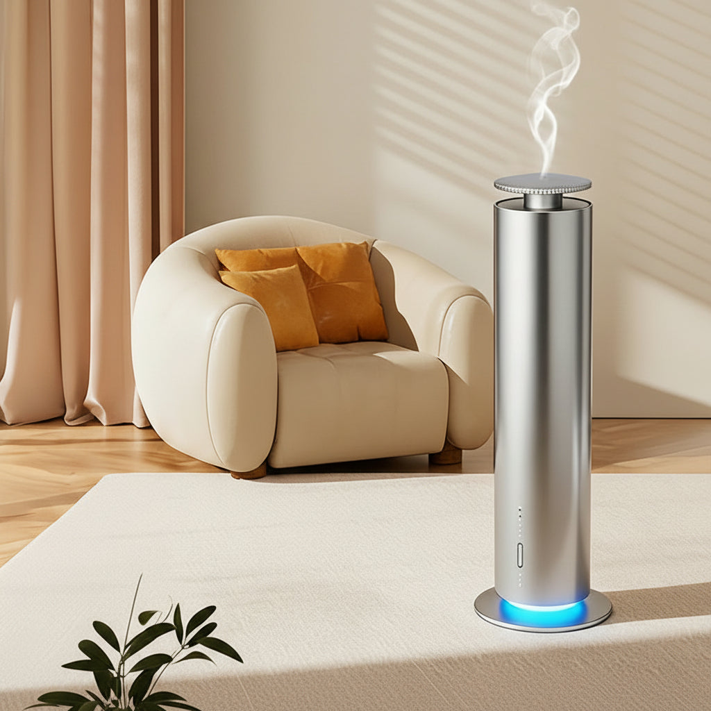 Smart Essential Oil Diffuser – Portable Electric Aromatherapy Machine for Home and Office with Battery Power and Fragrant Relaxation