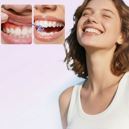 Red Light Oral Care Mouthpiece – Rechargeable LED Gum Therapy Device with Red and Blue Light, Timers and Detachable Easy Clean Tray