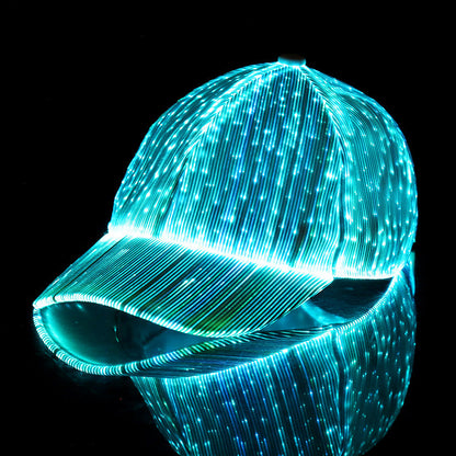 Glow Baseball Cap – Breathable Fluorescent Korean Style Hat for Concerts, Festivals, Night Running and Street Fashion