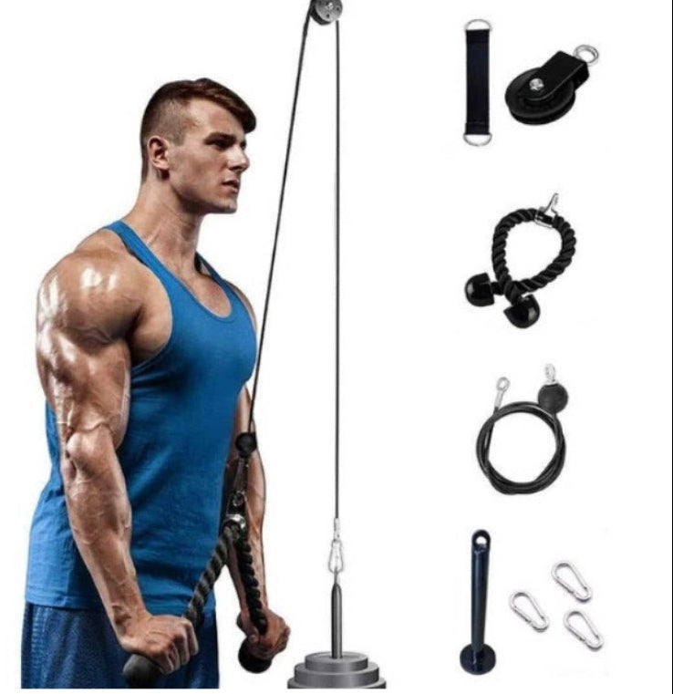Home Gym Pulley System – Fixed Gantry Cable Block for Weight Lifting, Core Training and Full Body Resistance Workouts