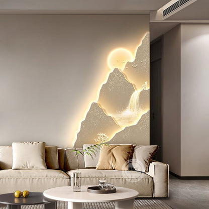 Mountain Sunset Wall Lamp – Modern 3D LED Landscape Light for Living Rooms, Bedrooms and Artistic Home Decoration