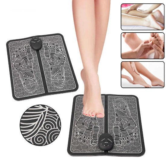 Electric Foot Massage Machine – Multifunctional EMS Vibration Massage Pad for Relaxation, Daily Foot Care and Comfortable Home Use