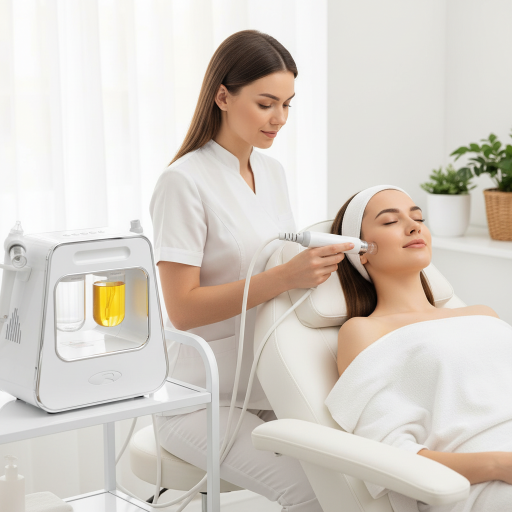 Hydra Dermabrasion Facial Machine – Two-Handle Deep-Cleansing Micro Bubble and Water Oxygen Device for Professional Spa-Style Aqua Peel Skin Care