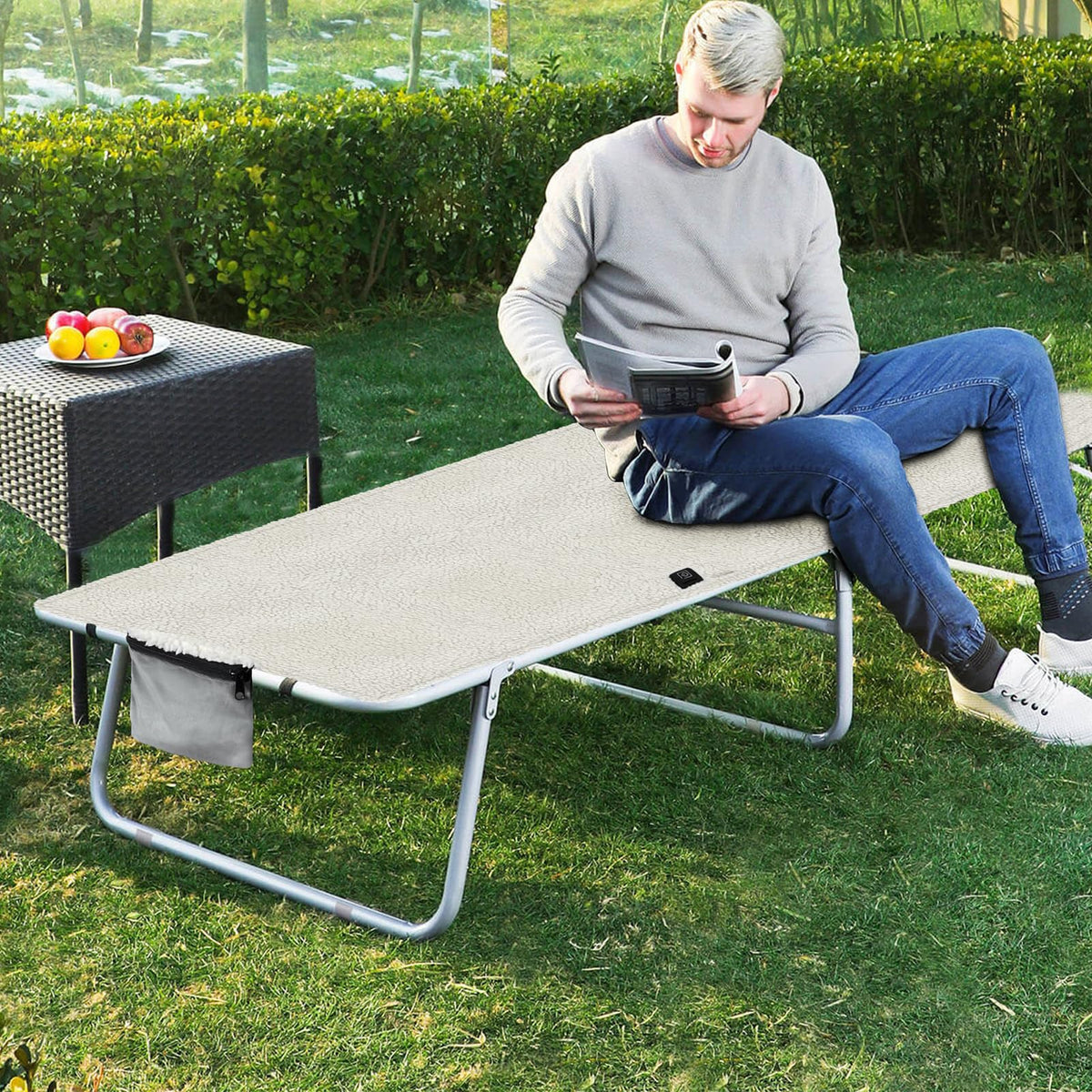 Electric Heated Sherpa Chair Pad – Adjustable Temperature Seat Cushion for Sofas, Office Chairs and Cozy Winter Comfort