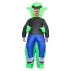 Inflatable Alien Costume for Kids - Funny Green Monster Cosplay Outfit for Halloween Parties and School Events