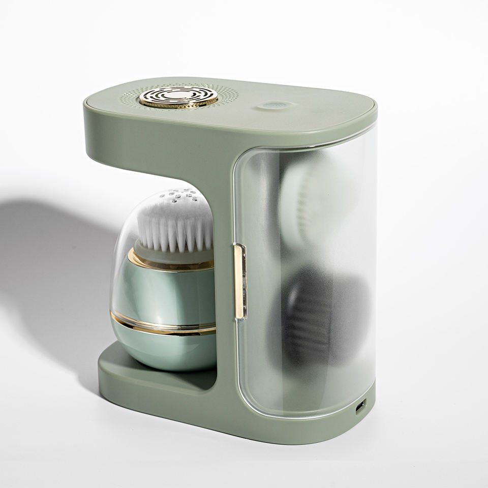 Sonic Facial Cleansing Brush – Deep Face Cleaning Exfoliating Beauty Device for Healthier Skin Care and Glowing Complexion.