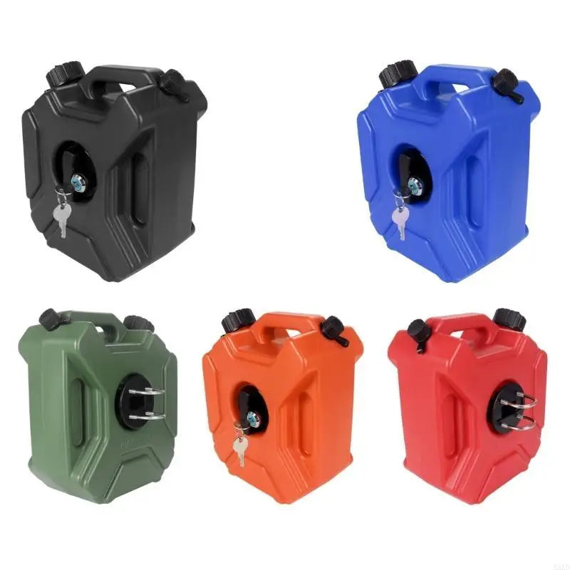 Portable Fuel Storage Can – Lockable Plastic Petrol and Diesel Tank for Emergency Backup, SUVs, Motorcycles, Outdoor Travel and Utility Use