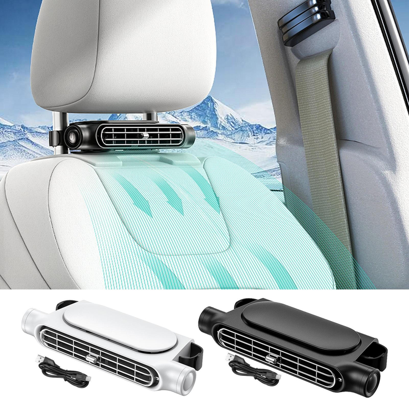 Car Seat Cooling Fan – Portable Vehicle Cooling Cushion with Air Circulation for Hot Weather Driving, Commuting and Comfortable Road Trips