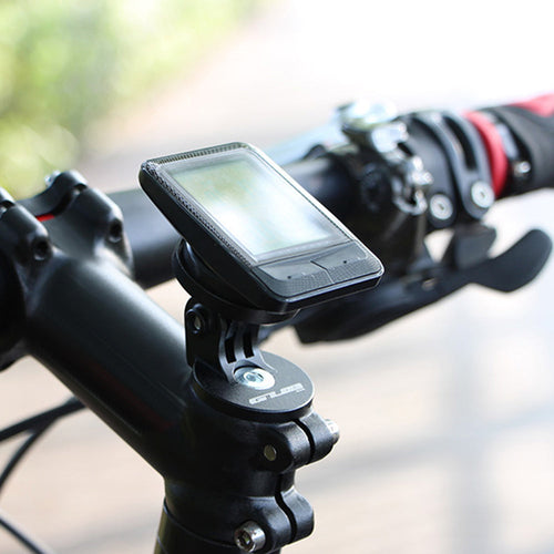 Aluminum Bicycle Computer Mount – Stem Mounted Cycling Computer Holder for GPS Bike Computers, Speedometers and Stopwatches