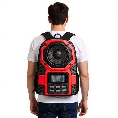 Kids Summer School Backpack with Speaker – Fun Children’s Daypack for School, Travel and Outdoor Adventures with Built-In Music Entertainment