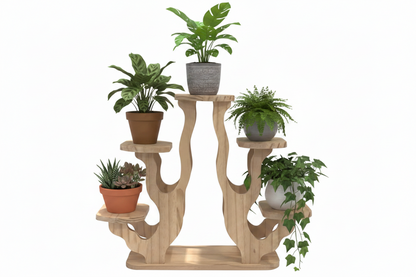 Desktop Display Stand – Multi Tier Plant and Collectible Rack for Figurines, Crafts and Home Office Decoration