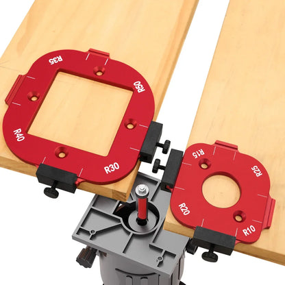 Aluminum Wood Router Templates Routing Guide Set – Precision Woodworking Arc Cutting Jig for Accurate Router Projects and DIY Carpentry.