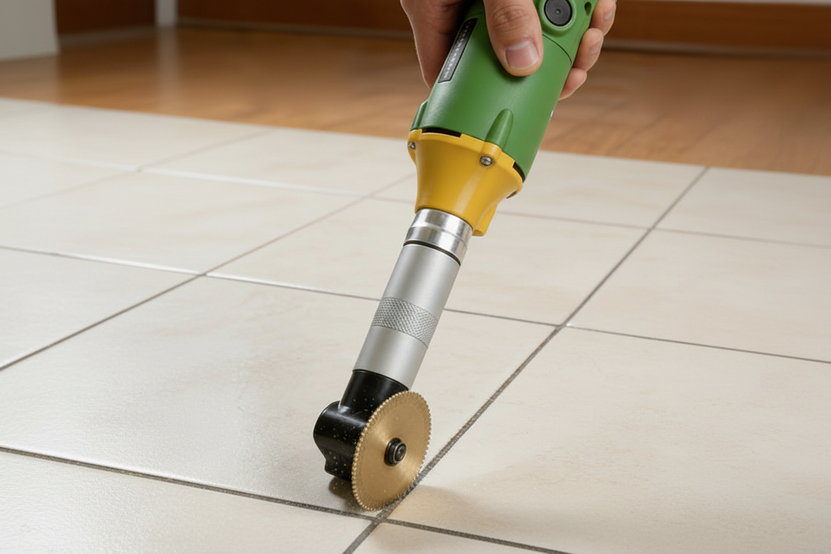 Electric Tile Seam Cleaner – 90° 165W Adjustable Grinder with 15000RPM Speed for Ceramic Joint Cleaning, Cutting and Precise Renovation Work