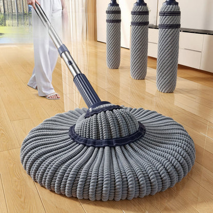 Self-Wringing Spin Mop – 40cm Microfiber Wet and Dry Floor Cleaner with Hands-Free Washing for Kitchen, Bathroom and Home