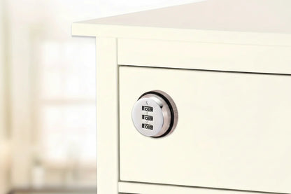 Combination Cam Lock – 3-Digit Keyless Zinc Alloy Cabinet and Drawer Security Lock for Mailboxes, Home Furniture and Storage Hardware