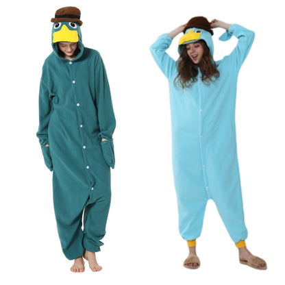 Animal Kigurumi Duck Onesie – Cute Cartoon Pajama Costume for Adults and Kids, Cozy Halloween Cosplay, Parties, Sleepovers and Fun Homewear