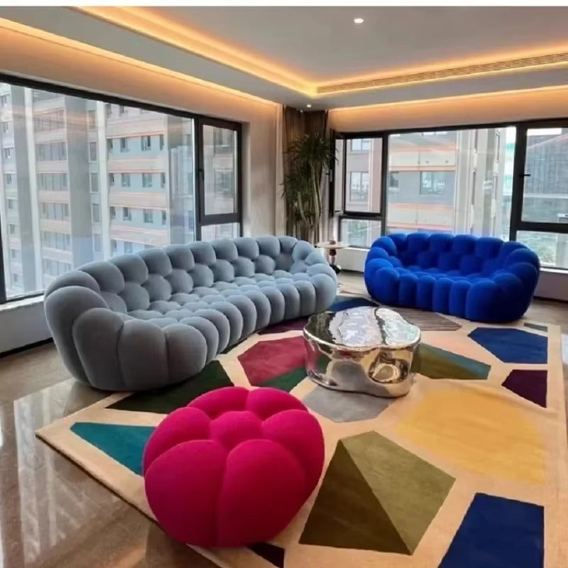 Modern Nordic Bubble Sofa – Luxury Football Inspired 3 Seater Couch for Stylish Living Room Comfort and Contemporary Home Decor