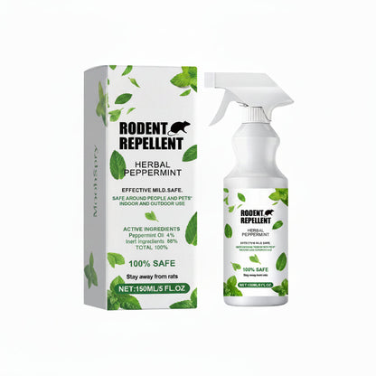 Mint Scent Rodent Repellent Spray – Long Lasting Mouse and Rat Deterrent Safe for Homes, Gardens, Children and Pets